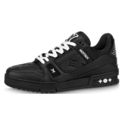 Louis Vuitton Trainer Black Embossed Monogram 1AAREY 01