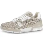 Louis Vuitton Trainer Beige Stripe Monogram 1ABG0H