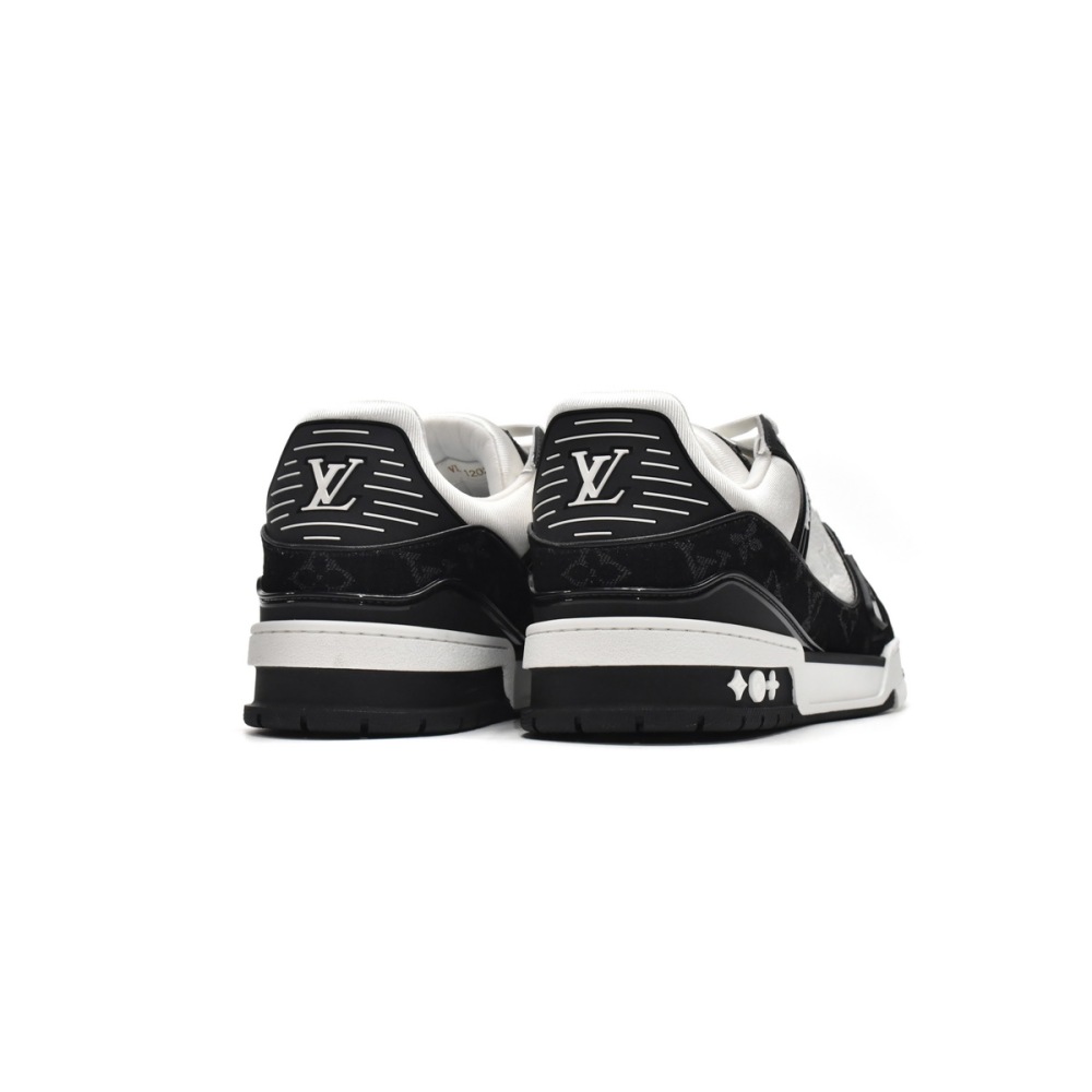 Louis Vuitton Trainer Black And White Cloth Cover VL1202