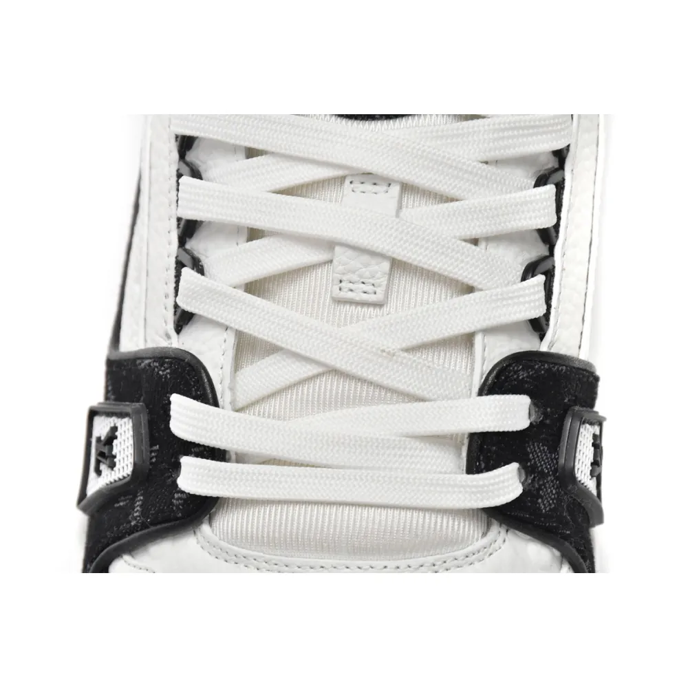 Louis Vuitton Trainer Black And White Cloth Cover VL1202