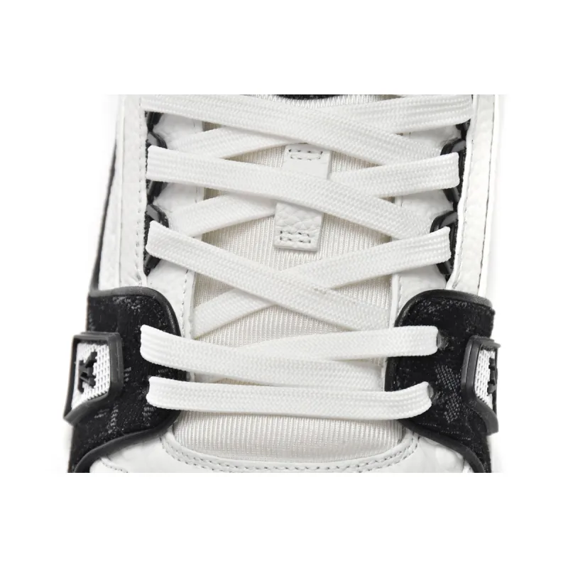 Louis Vuitton Trainer Black And White Cloth Cover VL1202