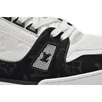 Louis Vuitton Trainer Black And White Cloth Cover VL1202