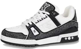 Louis Vuitton Trainer Black White Swarovski 1ABM08