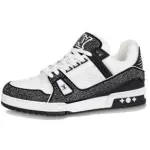 Louis Vuitton Trainer Black White Swarovski 1ABM08