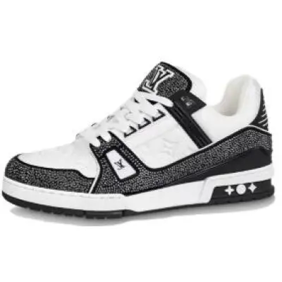 Louis Vuitton Trainer Black White Swarovski 1ABM08 01