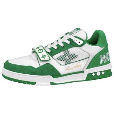 Louis Vuitton Trainer Green Monogram Denim 1ABLY2 01