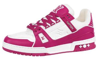 Louis Vuitton Trainer Low White Fuchsia 1AA6WP