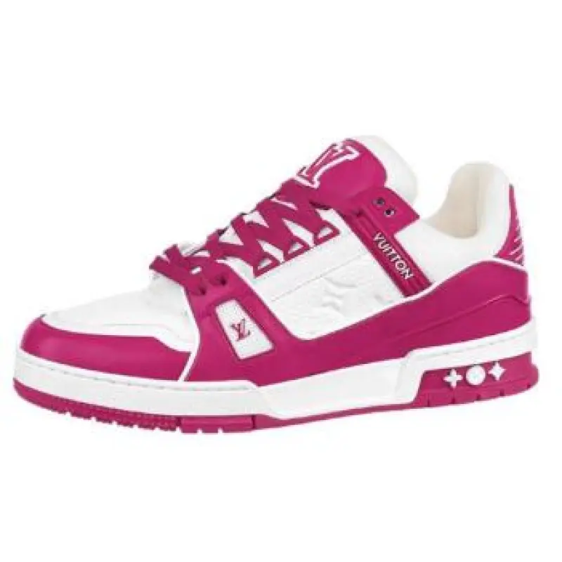Louis Vuitton Trainer Low White Fuchsia 1AA6WP