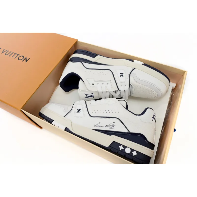Louis Vuitton Trainer Marine White 1ABFA9 
