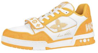 Louis Vuitton Trainer Monogram Denim Yellow 1A9ZBI