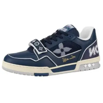 Louis Vuitton Trainer Navy Mesh 1A9DEG 01