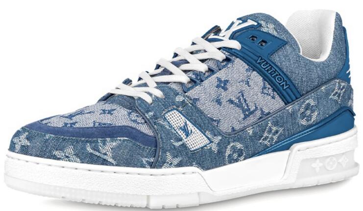 Louis Vuitton Trainer Sneaker Denim Monogram 1A7S53