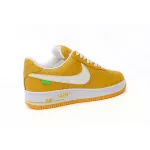 Louis Vuitton x Nike Air Force 1 Co Branded White Yellow