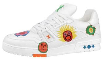 Louis Vuitton x Yayoi Kusama Trainer White Print 1ABD3G