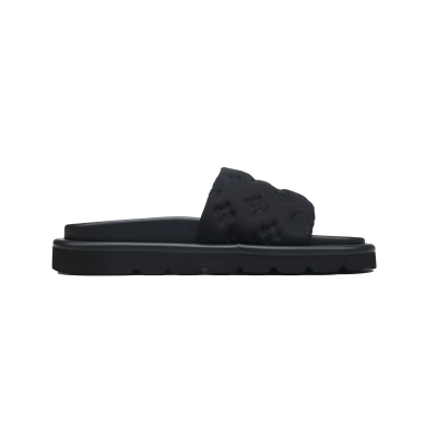 Louis Vuitton Pool Pillow Flat Comfort Mule Black 02