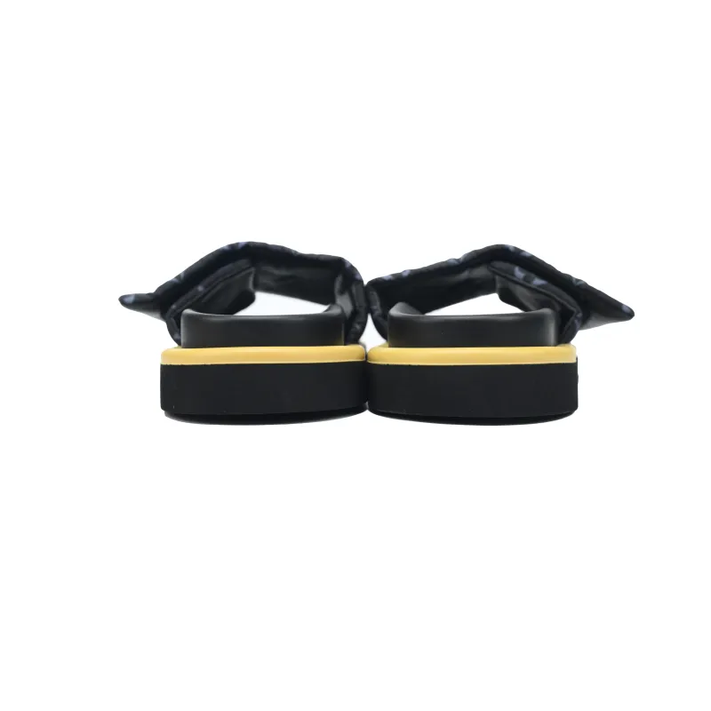 Louis Vuitton Pool Pillow Flat Comfort Mule Black and Grey Metal Label