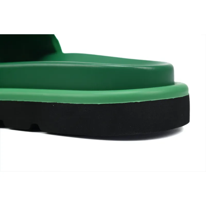 Louis Vuitton Pool Pillow Flat Comfort Mule Black Green Cloth
