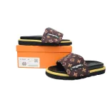 Louis Vuitton Pool Pillow Flat Comfort Mule Black Label  Brown