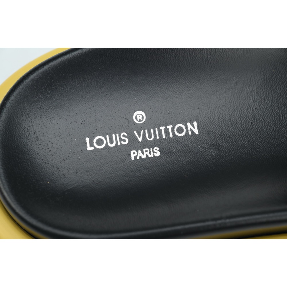 Louis Vuitton Pool Pillow Flat Comfort Mule Black Label  Brown