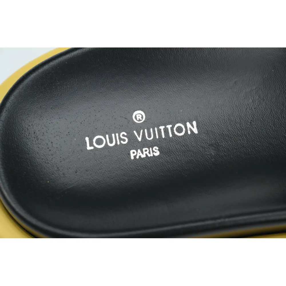 Louis Vuitton Pool Pillow Flat Comfort Mule Black Label  Brown