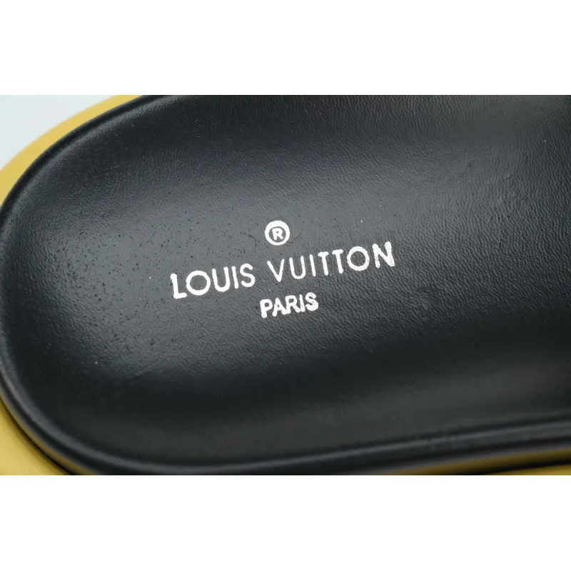 Louis Vuitton Pool Pillow Flat Comfort Mule Black Label  Brown