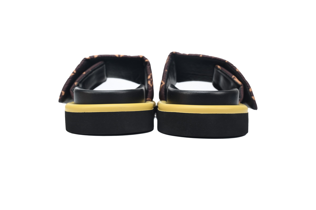 Louis Vuitton Pool Pillow Flat Comfort Mule Black Label  Brown