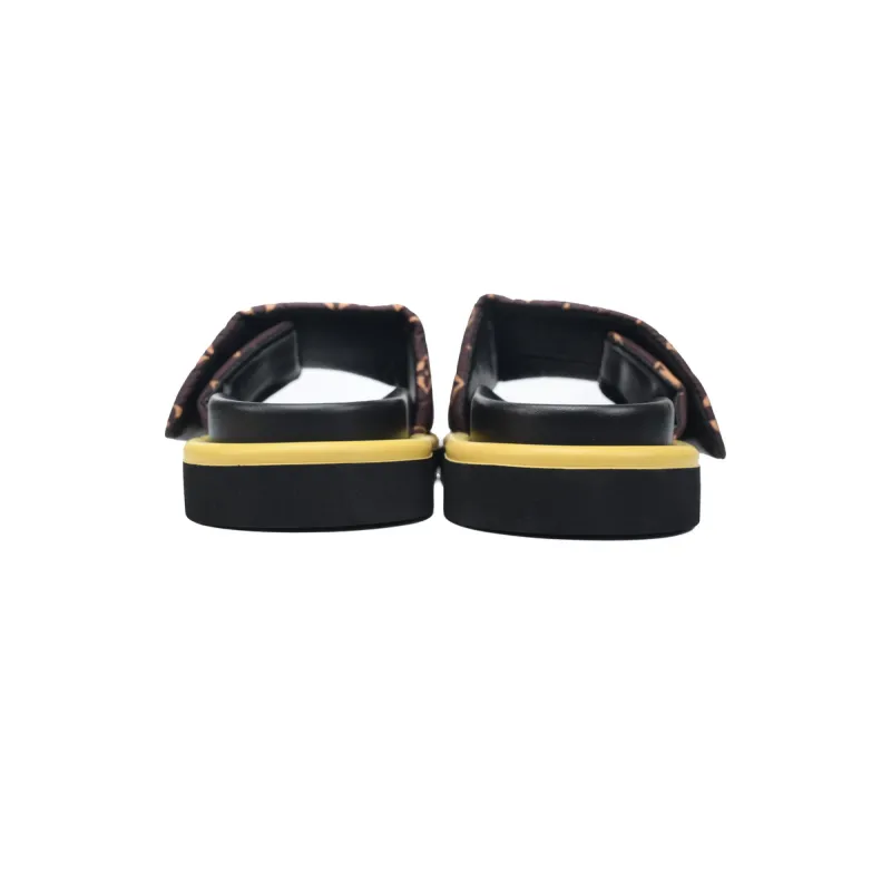 Louis Vuitton Pool Pillow Flat Comfort Mule Black Label  Brown