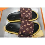 Louis Vuitton Pool Pillow Flat Comfort Mule Black Label  Brown