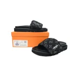 Louis Vuitton Pool Pillow Flat Comfort Mule Black Label Denim