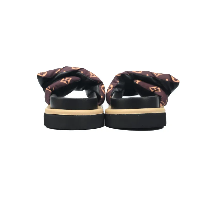 Louis Vuitton Pool Pillow Flat Comfort Mule Brown Yellow