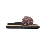 Louis Vuitton Pool Pillow Flat Comfort Mule Brown Yellow