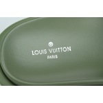 Louis Vuitton Pool Pillow Flat Comfort Mule Green Label Light Green Denim