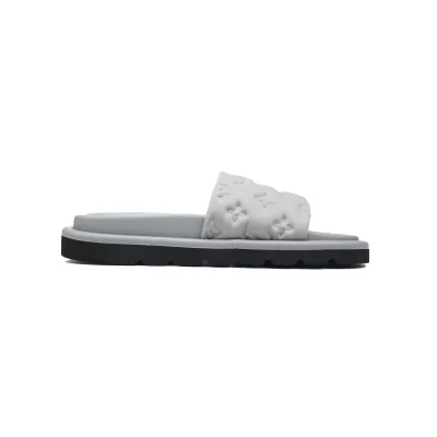 Louis Vuitton Pool Pillow Flat Comfort Mule Grey 02