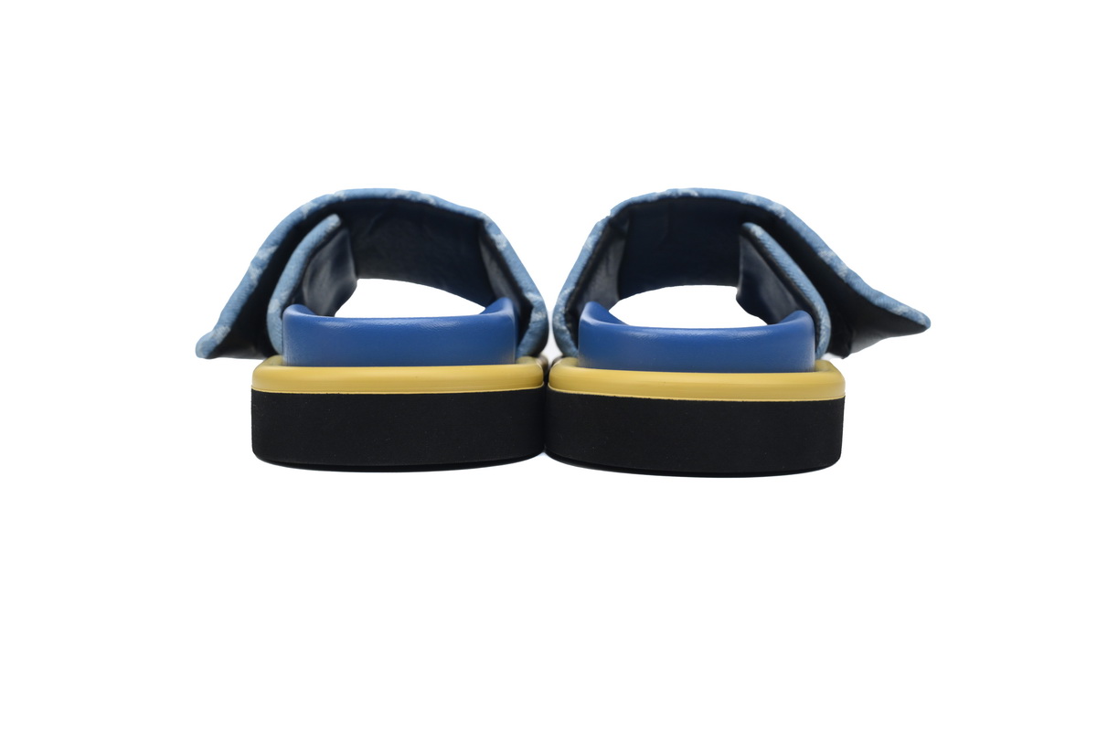 Louis Vuitton Pool Pillow Flat Comfort Mule Light Blue Denim