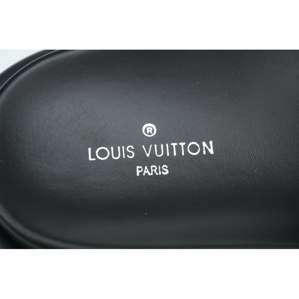 Louis Vuitton Pool Pillow Flat Comfort Mule Navy Blue