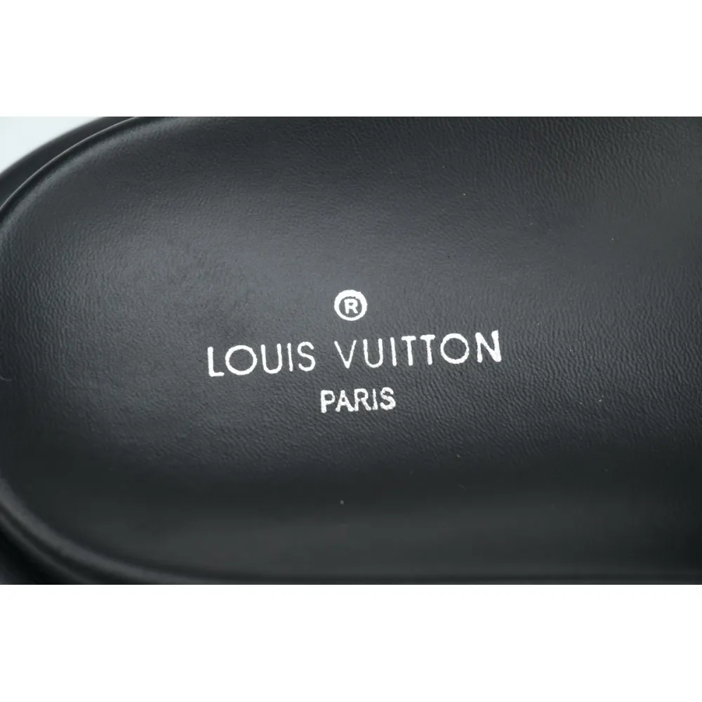 Louis Vuitton Pool Pillow Flat Comfort Mule Navy Blue