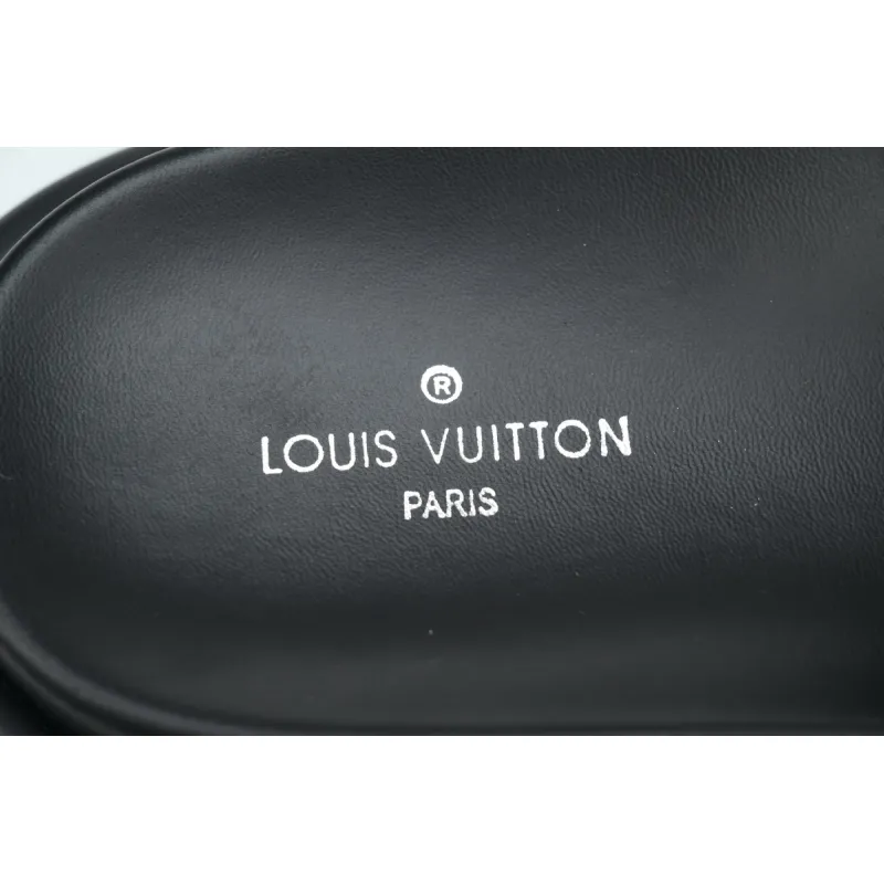 Louis Vuitton Pool Pillow Flat Comfort Mule Navy Blue
