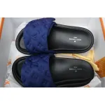Louis Vuitton Pool Pillow Flat Comfort Mule Navy Blue