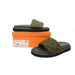 Louis Vuitton Pool Pillow Flat Comfort Mule Olive Green