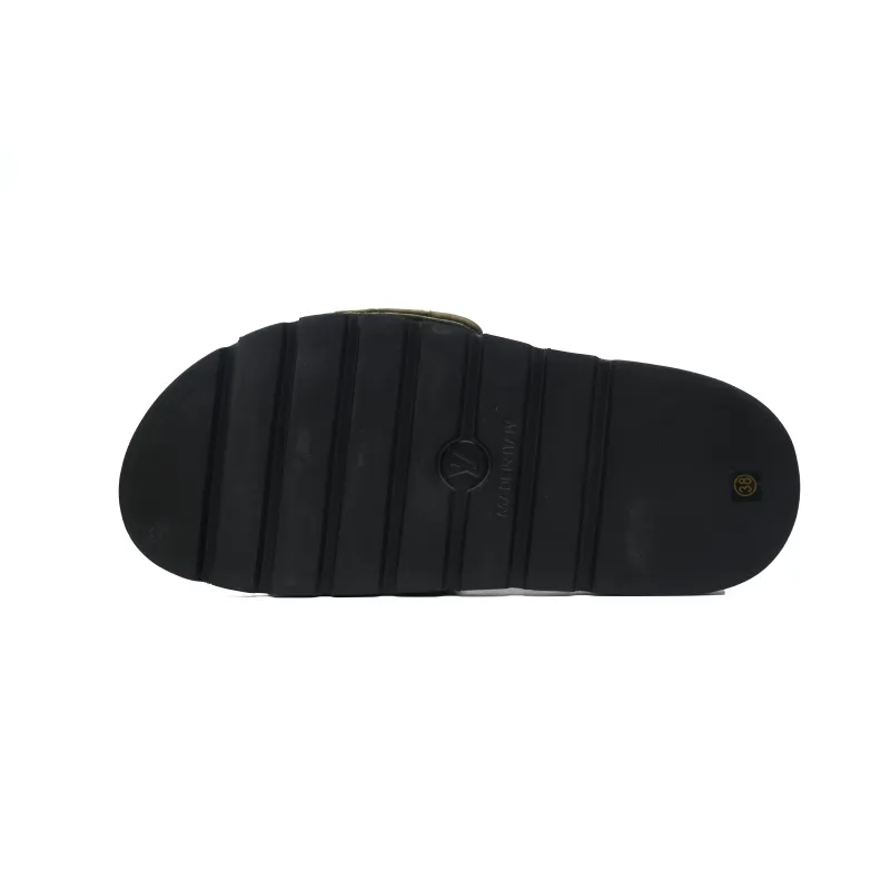 Louis Vuitton Pool Pillow Flat Comfort Mule Olive Green