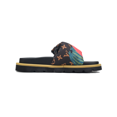 Louis Vuitton Pool Pillow Flat Comfort Mule Pumpkin 02