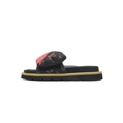 Louis Vuitton Pool Pillow Flat Comfort Mule Pumpkin 01