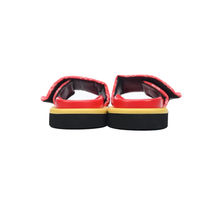 Louis Vuitton Pool Pillow Flat Comfort Mule Red Denim
