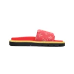 Louis Vuitton Pool Pillow Flat Comfort Mule Red Denim