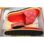 Louis Vuitton Pool Pillow Flat Comfort Mule Red Denim