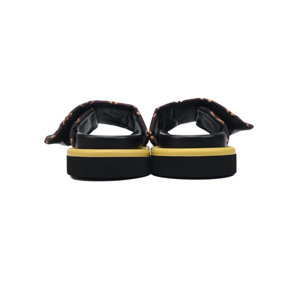 Louis Vuitton Pool Pillow Flat Comfort Mule Yellow Label  Brown