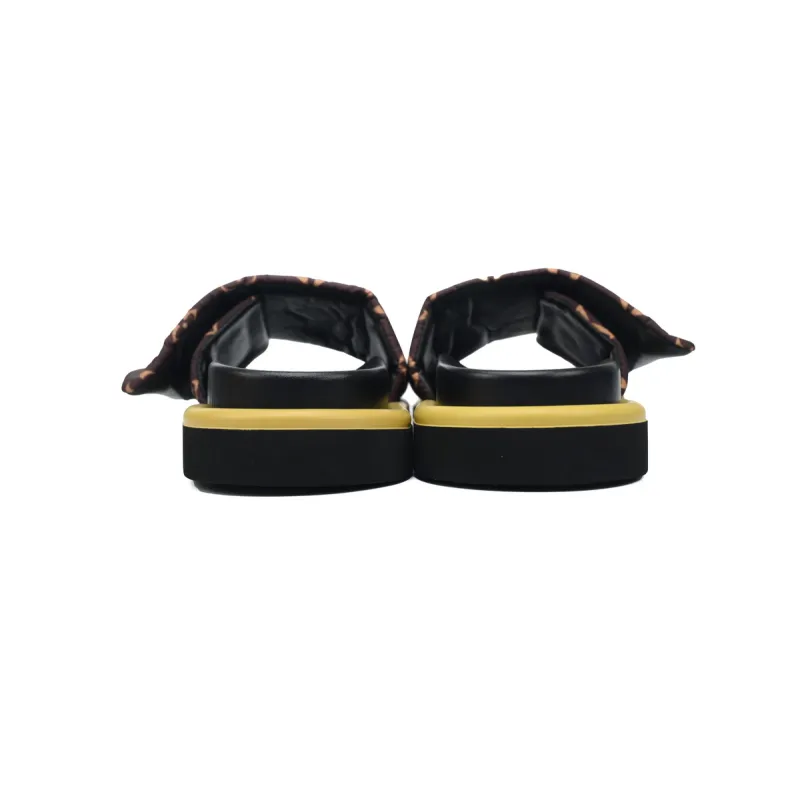 Louis Vuitton Pool Pillow Flat Comfort Mule Yellow Label  Brown