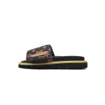 Louis Vuitton Pool Pillow Flat Comfort Mule Yellow Label  Brown