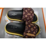 Louis Vuitton Pool Pillow Flat Comfort Mule Yellow Label  Brown