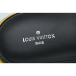 Louis Vuitton Pool Pillow Flat Comfort Mule Yellow Label Cloth